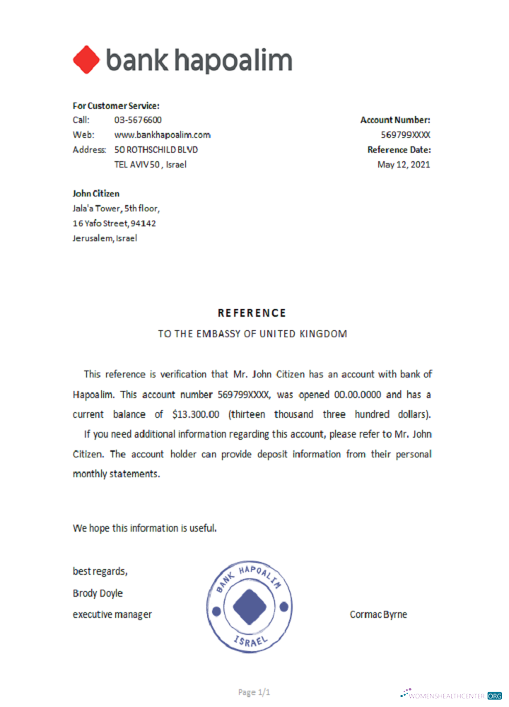 Download Israel Hapoalim reference Photoshop template